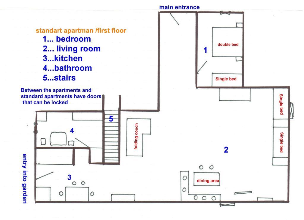 Apartman75 ティシュノフ 部屋 写真